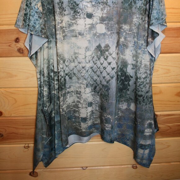 NWTS Notations Green/Black Geometric Top Size 3X - Picture 3 of 3